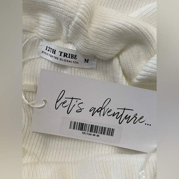 12th Tribe Daybreak Off-The-Shoulder Knit
White Dress NWT Medium - Picture 11 of 12